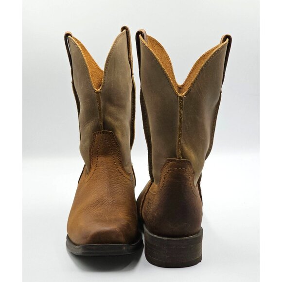 Ariat Women's Brown Leather Rambler Bomber Western Cowgirl Boots Size 8B 2819 - Picture 10 of 16